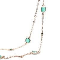 Necklace Lucos Woman in Silver Quarzo ESCO 758-VERDE - ESCO 758-VERDE